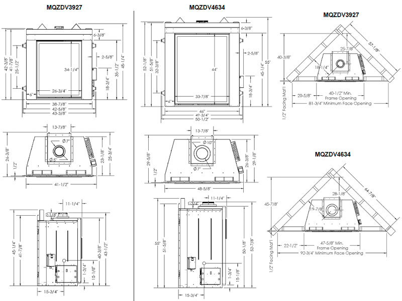 Zero Clearance Gas Fireplace Dimensions Ideas High Efficiency S Rinnai Weber Kingsman Marquis Genrac Exotic Gas Fireplace Dimensions